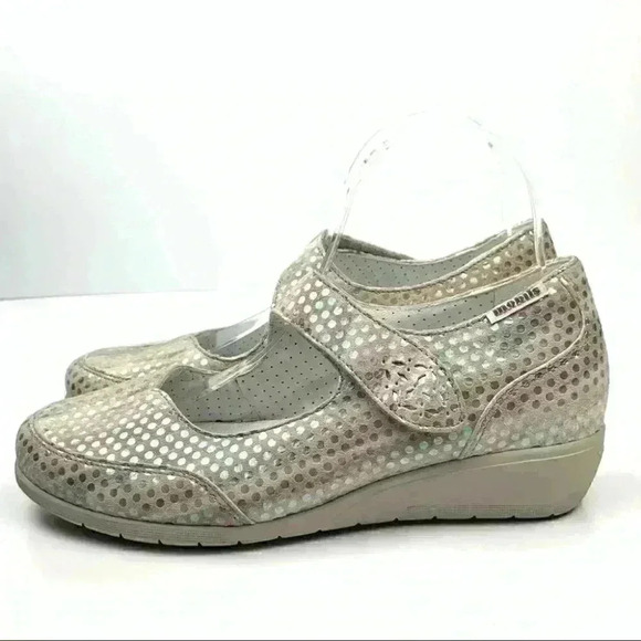 Mephisto air relax walking flats size 41.5 7 multicolored holographic pin dot - Picture 5 of 12